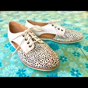 Rollie “Snow Leopard” sidecut lace-up shoes, EU 36